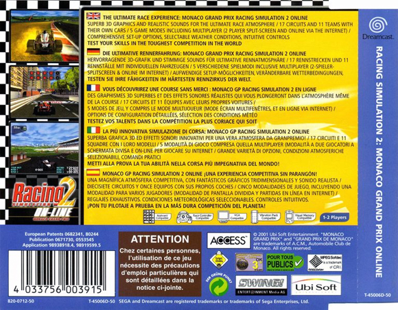 Datei:Racing Simulation 2 Online Pal Cover Back.jpg